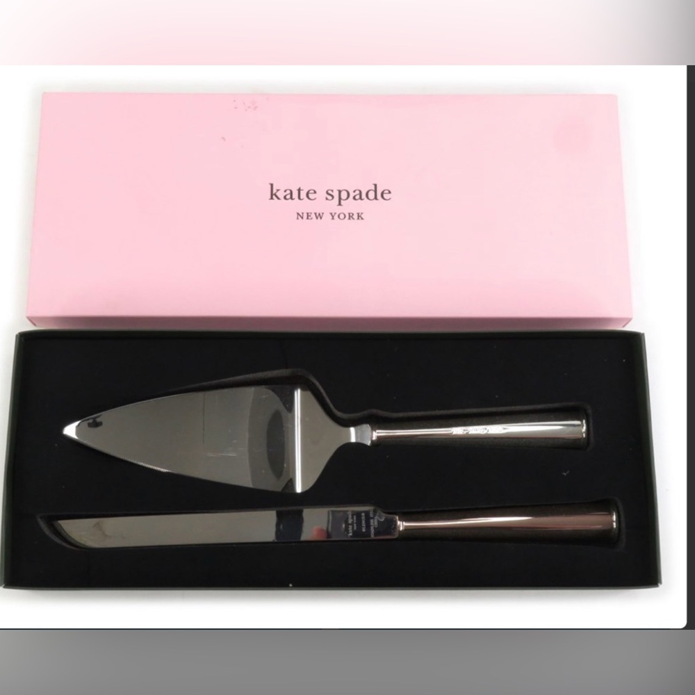 kate spade Pink Box Cake Server and Knife Set